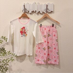 Moi & Du TTASOMKIDS Little Mermaid Aqua Girl Print Pajama Pj Set NWT